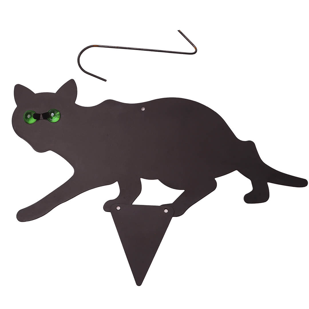 Black Cat Silhouette For Garden | Cat With Scary Eyes - DIVCHI