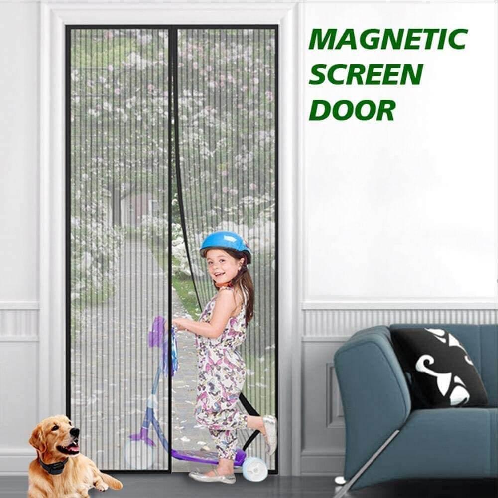 Door Magnetic Fly Screen | Automatic Curtain Closers | Insect Mesh Uk - DIVCHI