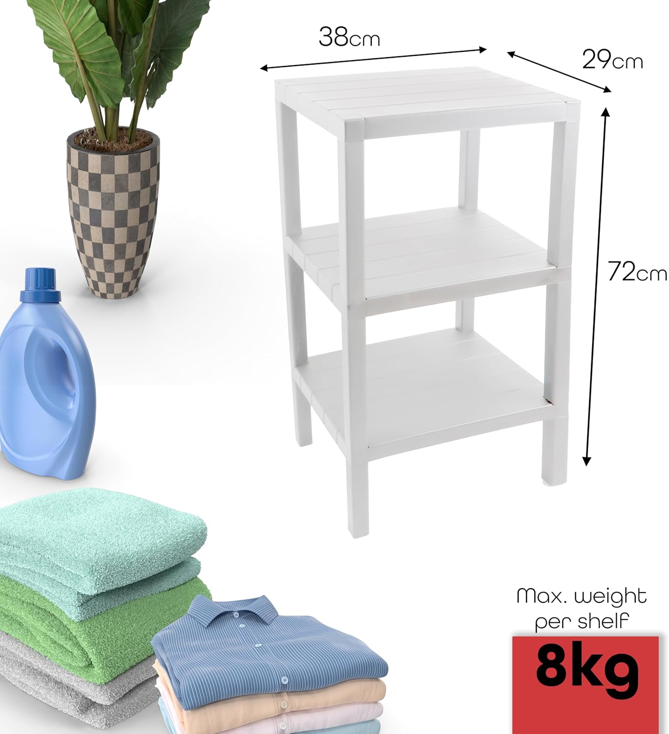 Side Tables Storage Coffee Bedside Table Perfect for Small Narrow Space - DIVCHI