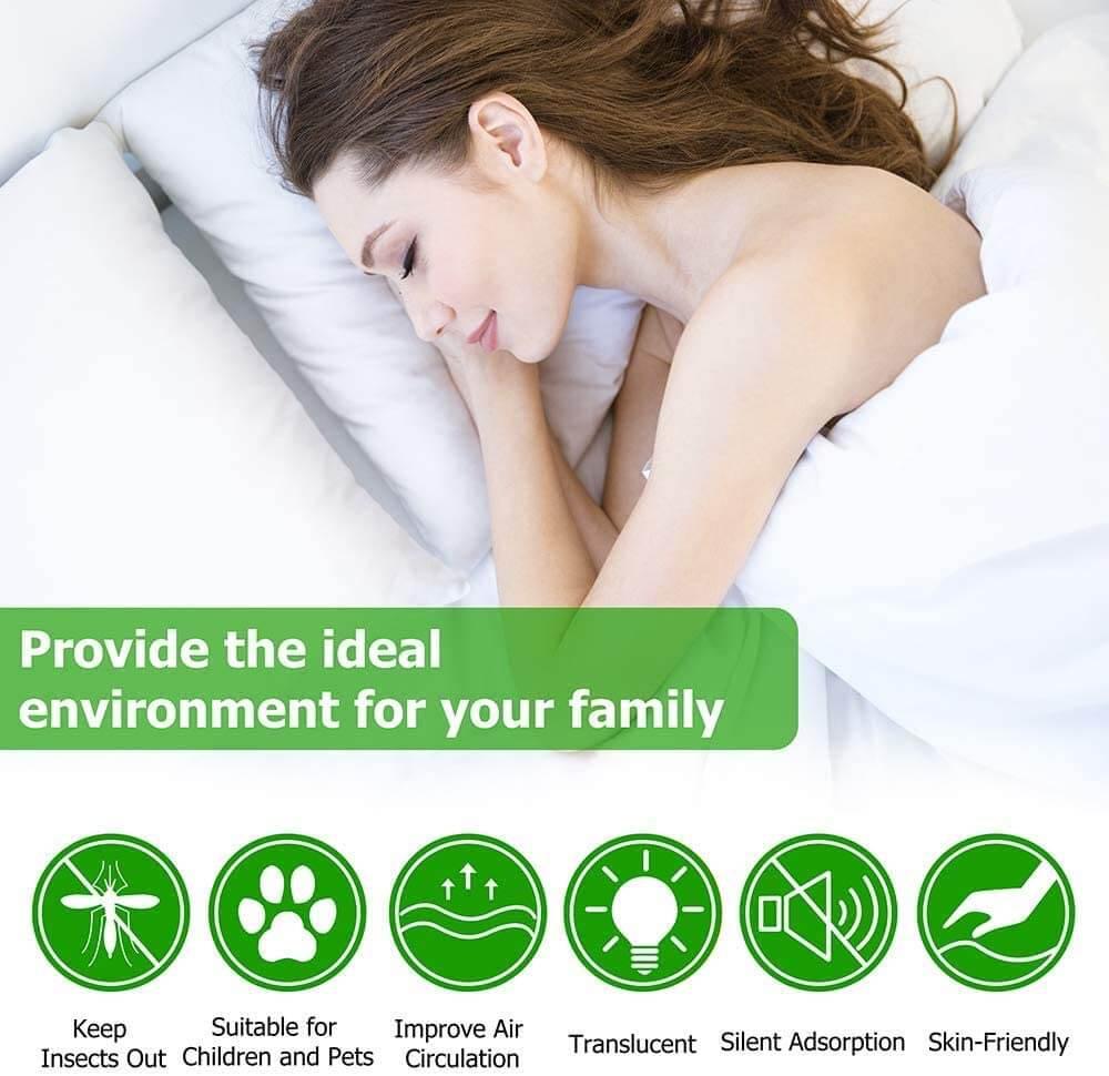 Door Magnetic Fly Screen | Automatic Curtain Closers | Insect Mesh Uk - DIVCHI
