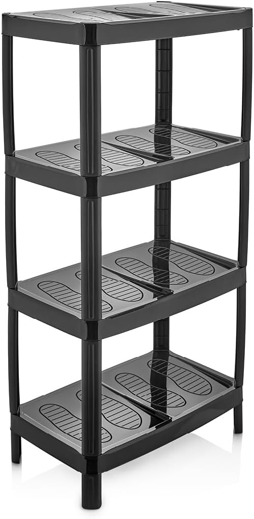 DIVCHI Shoe Rack 3 AND 4 Tier Shoe Slots Rack Space Saving Shoe Storage Organiser Narrow Freestanding Shoes Racks Footwear Organizer - DIVCHI