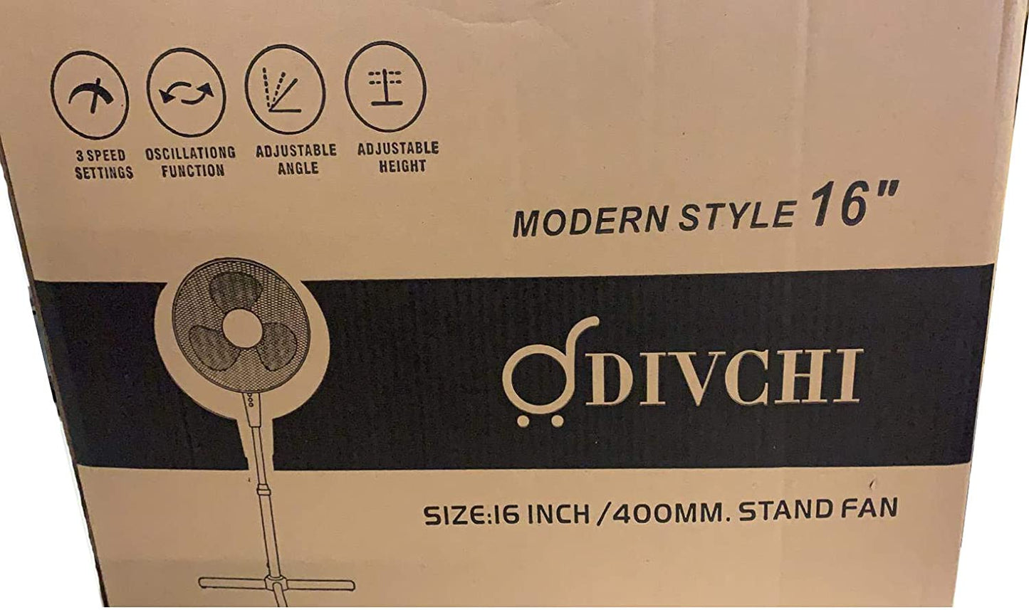 Oscillating Quiet Fan | Pedestal Electric Fan | Fan Pedestal - DIVCHI