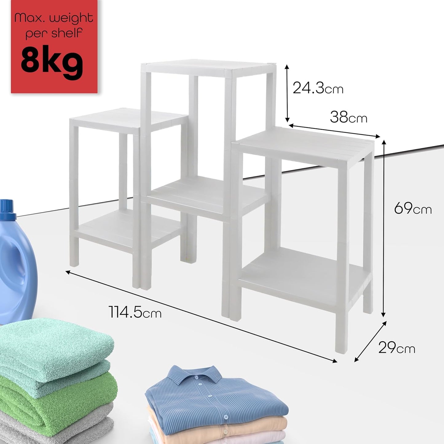 Side Tables Storage Coffee Bedside Table Perfect for Small Narrow Space - DIVCHI