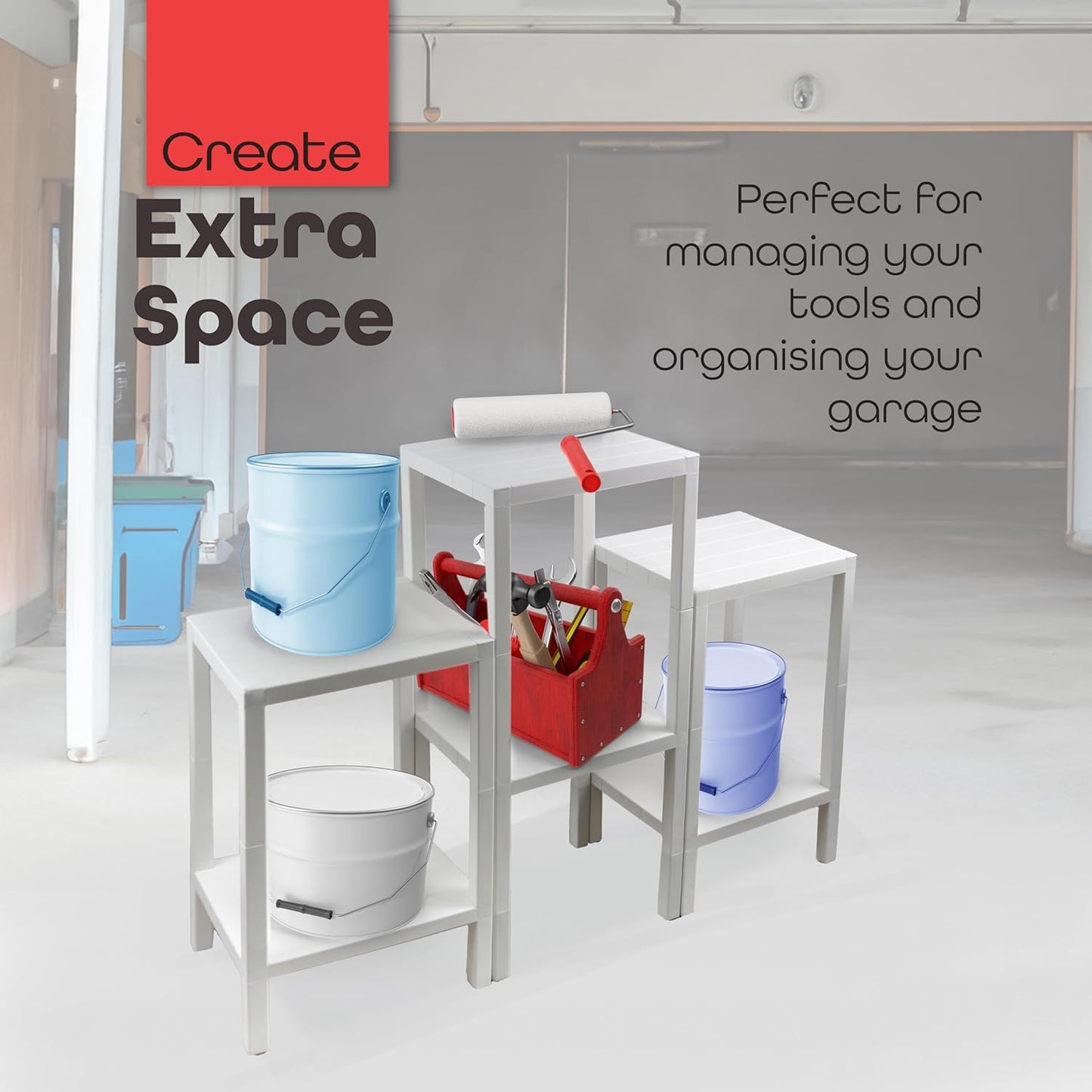 Side Tables Storage Coffee Bedside Table Perfect for Small Narrow Space - DIVCHI