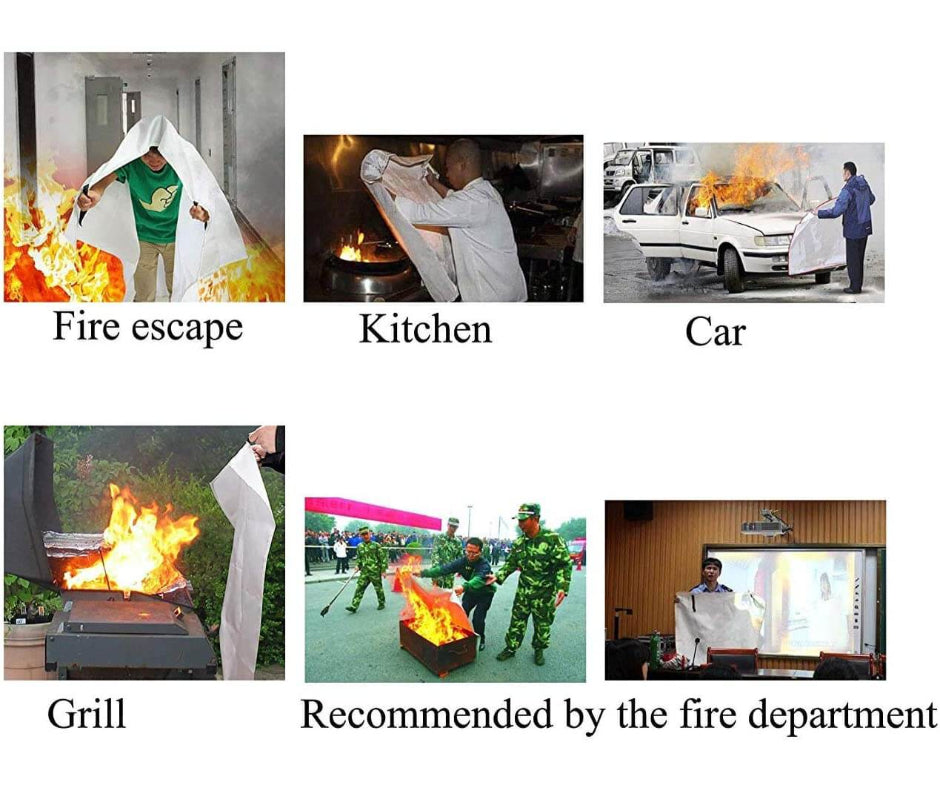Fire Blankets For Kitchen | Camping Fire Blanket | Car Fire Blanket - DIVCHI