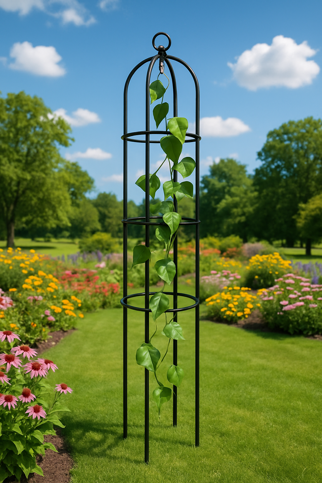 Metal Garden Obelisk Climbing Plant | Obelisk Garden Metal
