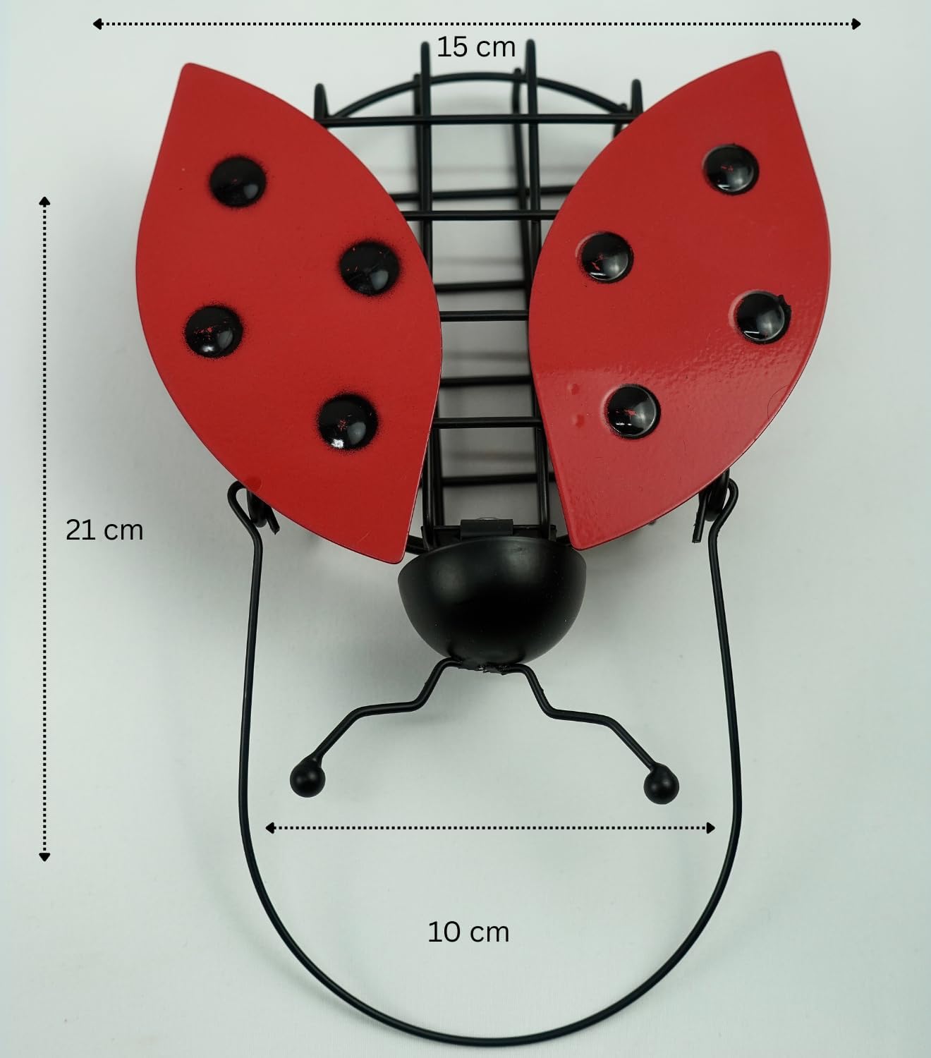 Bee And Ladybird Shaped Hanging Bird Feeder Decorative for Garden Easy to Refill