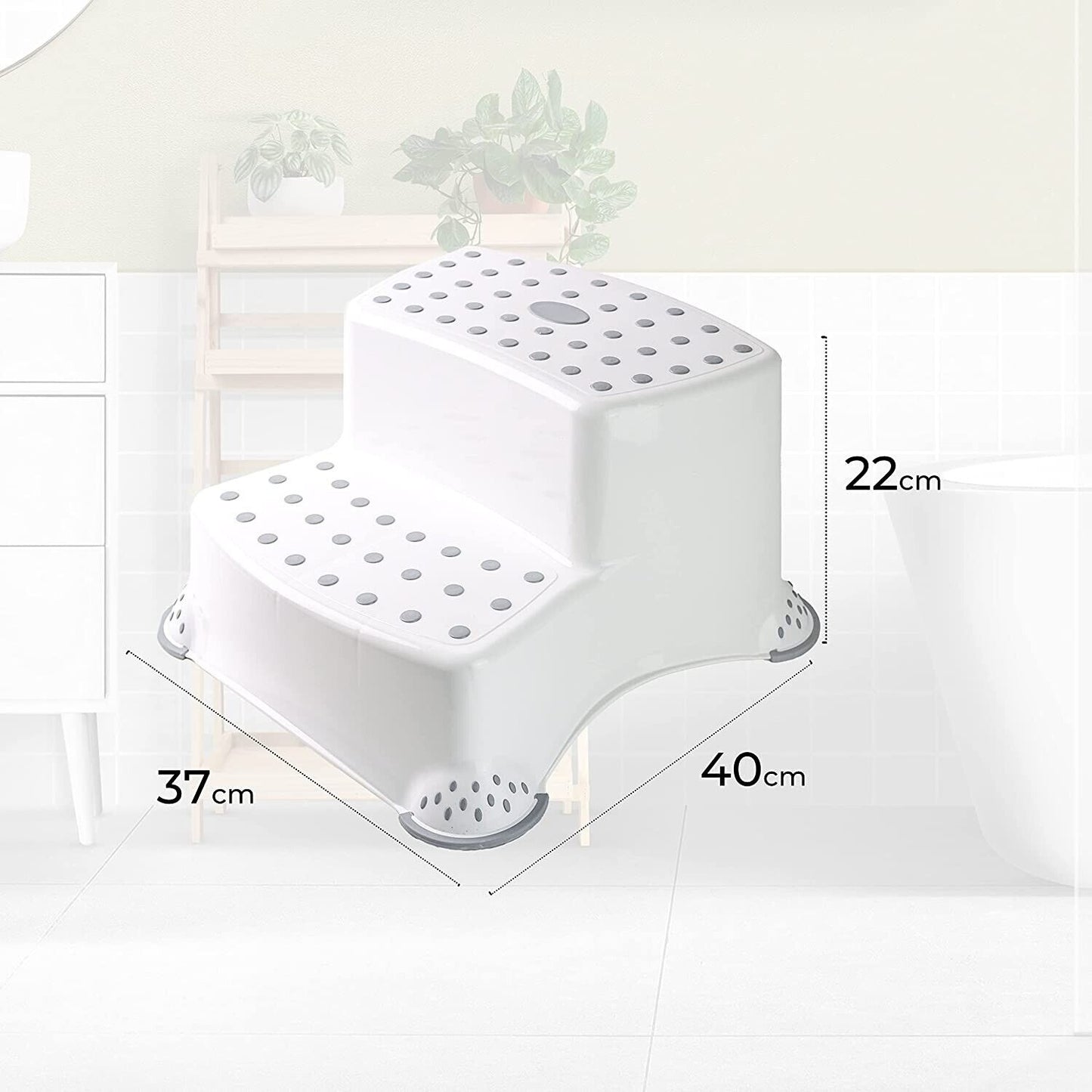 DIVCHI Toddler Two Steps Stools Anti Slip Stool Potty Training For Bathroom - DIVCHI