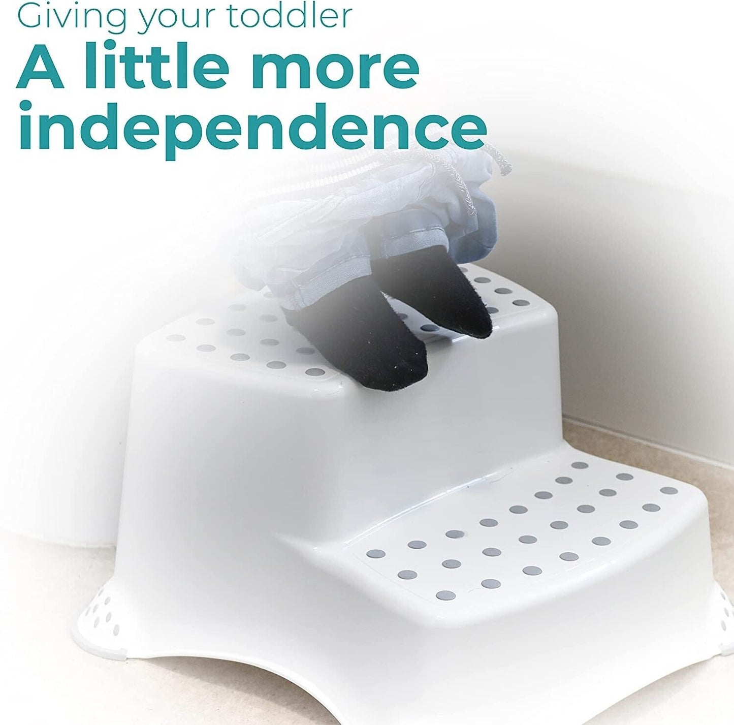 DIVCHI Toddler Two Steps Stools Anti Slip Stool Potty Training For Bathroom - DIVCHI