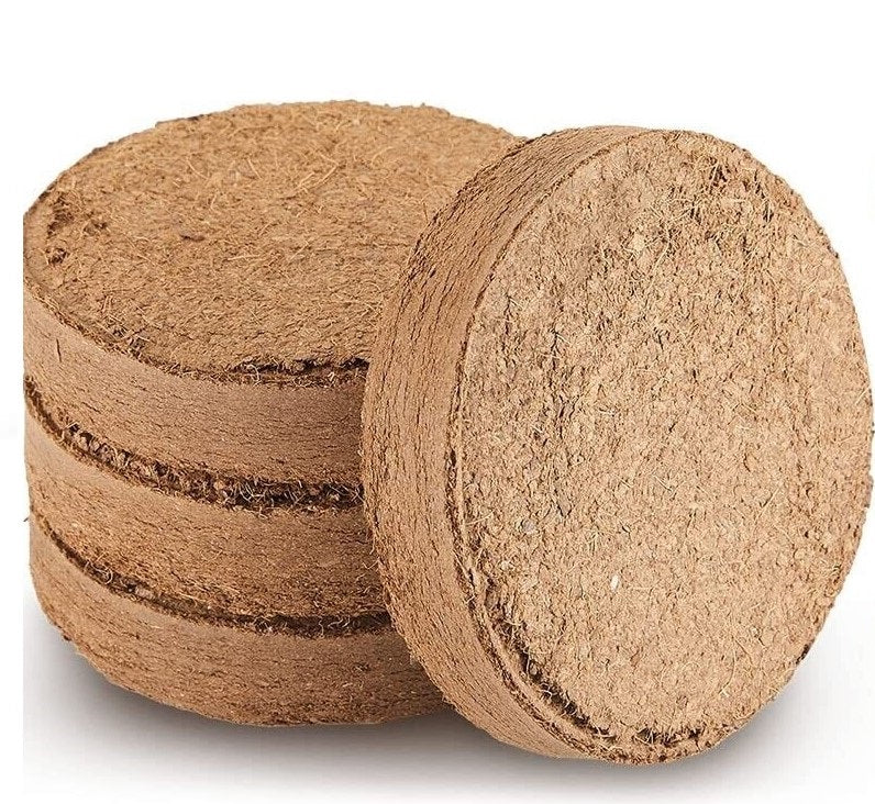 COCO DISC ORGANIC COCONUT FIBRE 100% NATURAL PLANTING COCO SOIL PACK OF 4 - DIVCHI