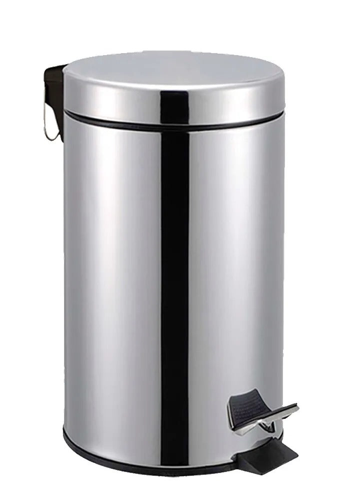 Kitchen Trash Can with Pedal - Wastebasket for Home, Office, Bathroom and Bedroom - Garbage Bin with Lid and Liner - DIVCHI