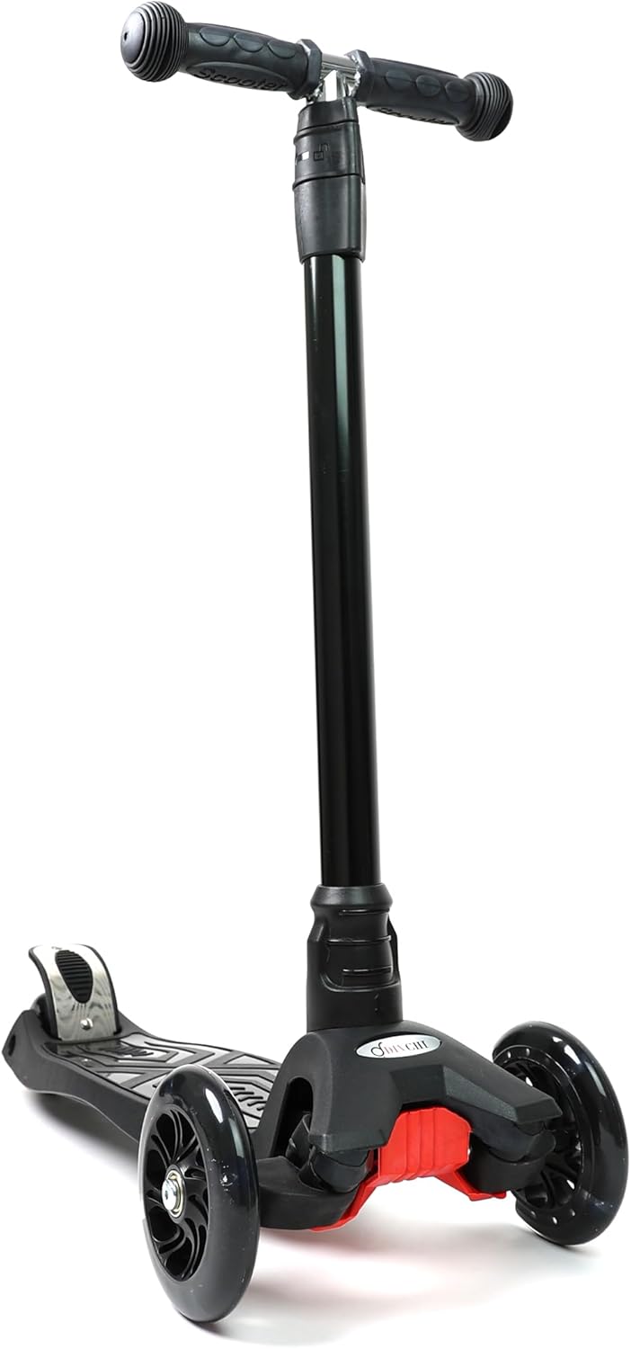 Scooter For Kids 3 Wheel Scooter For Girls & Boys, Kick Scooter With 4 Adjustable Height, Lean To Steer, Light Up Wheels Push Scooter For Children - DIVCHI