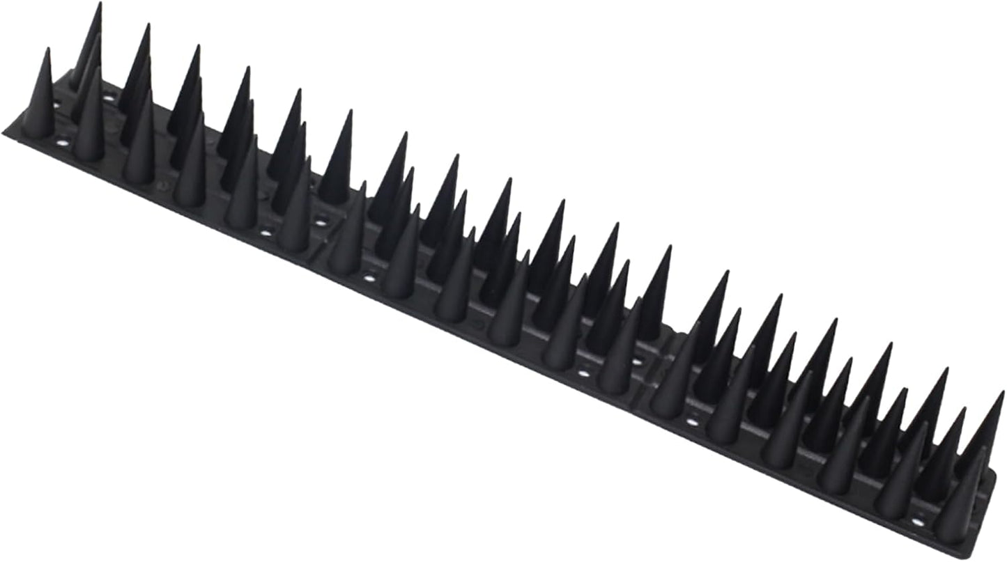 DIVCHI 20 Pcs Bird Spikes for Anti Pigeons And Birds, Fence Wall Spikes Garden Security Anti-Climb Cat Bird Intruder Pest Deterrent, Birds Fence Roof Tall Covers 33.5 x 4.5 x 3.7cm 5M (22.4ft)