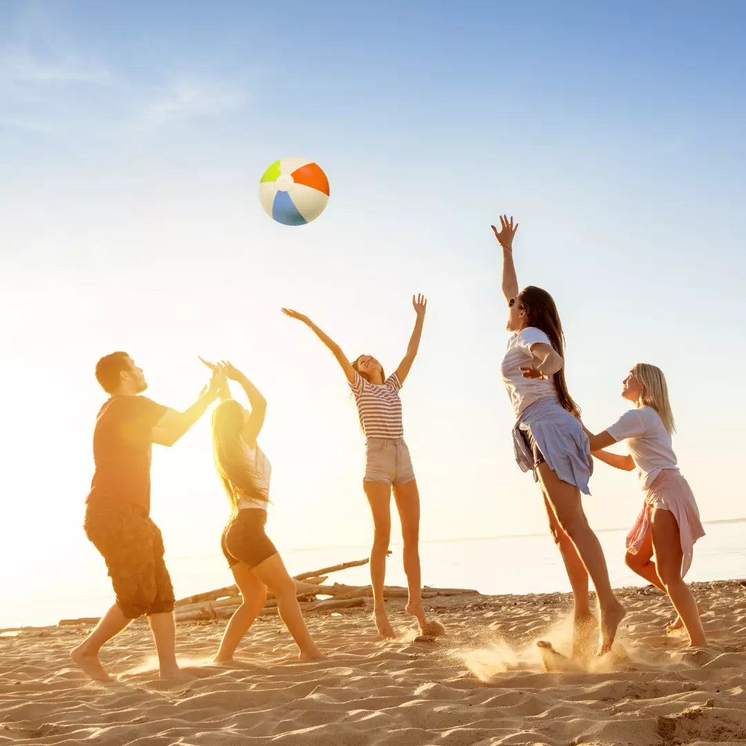 16"Inch Inflatable Beach Ball Perfect for Pool Group Activities & Games - DIVCHI