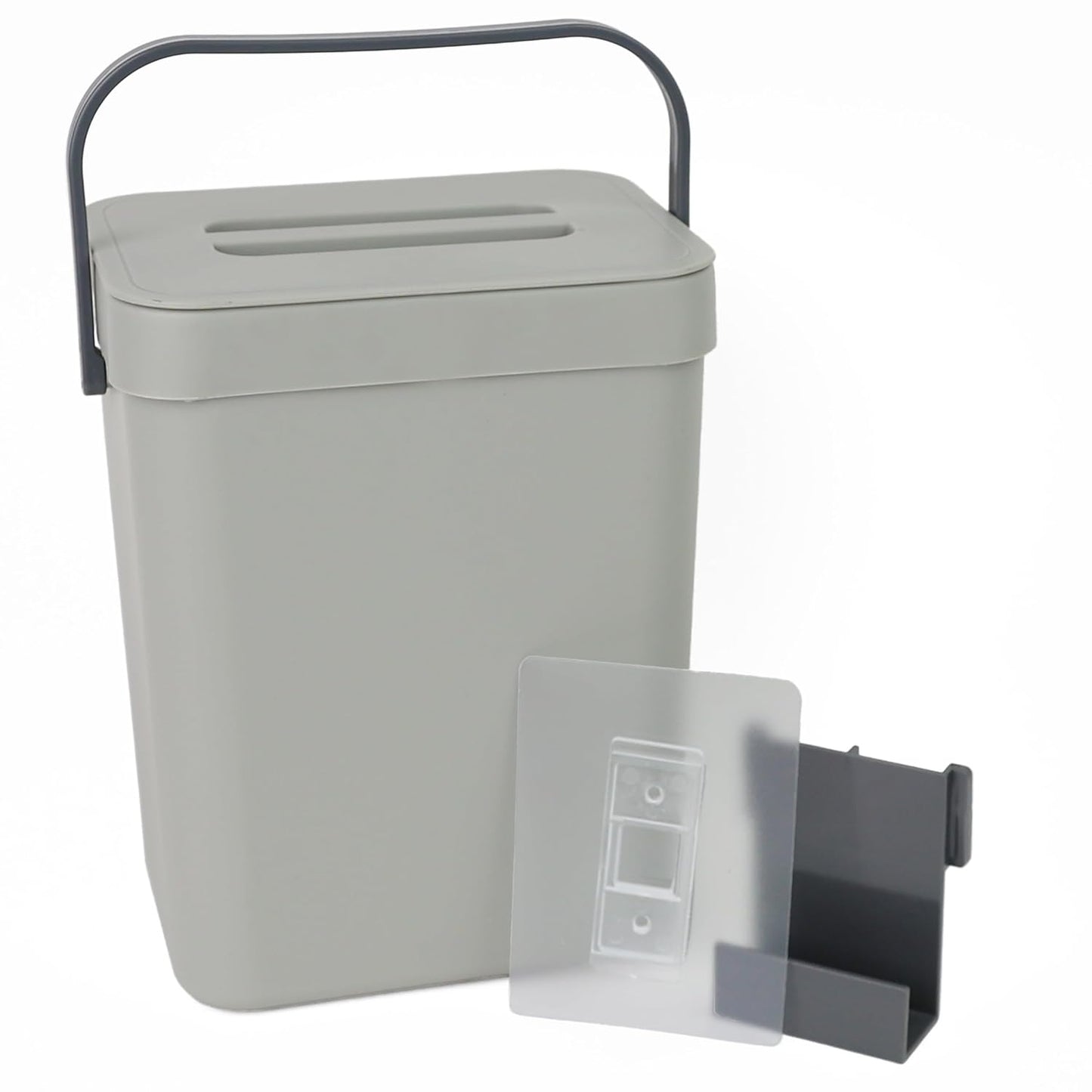 DIVCHI Kitchen Bin Hanging Trash Can With Lid Under Sink Bin For Kitchen| Waste Basket | Rubbish Bin | Mountable Dustbin | Bathroom Bins - DIVCHI