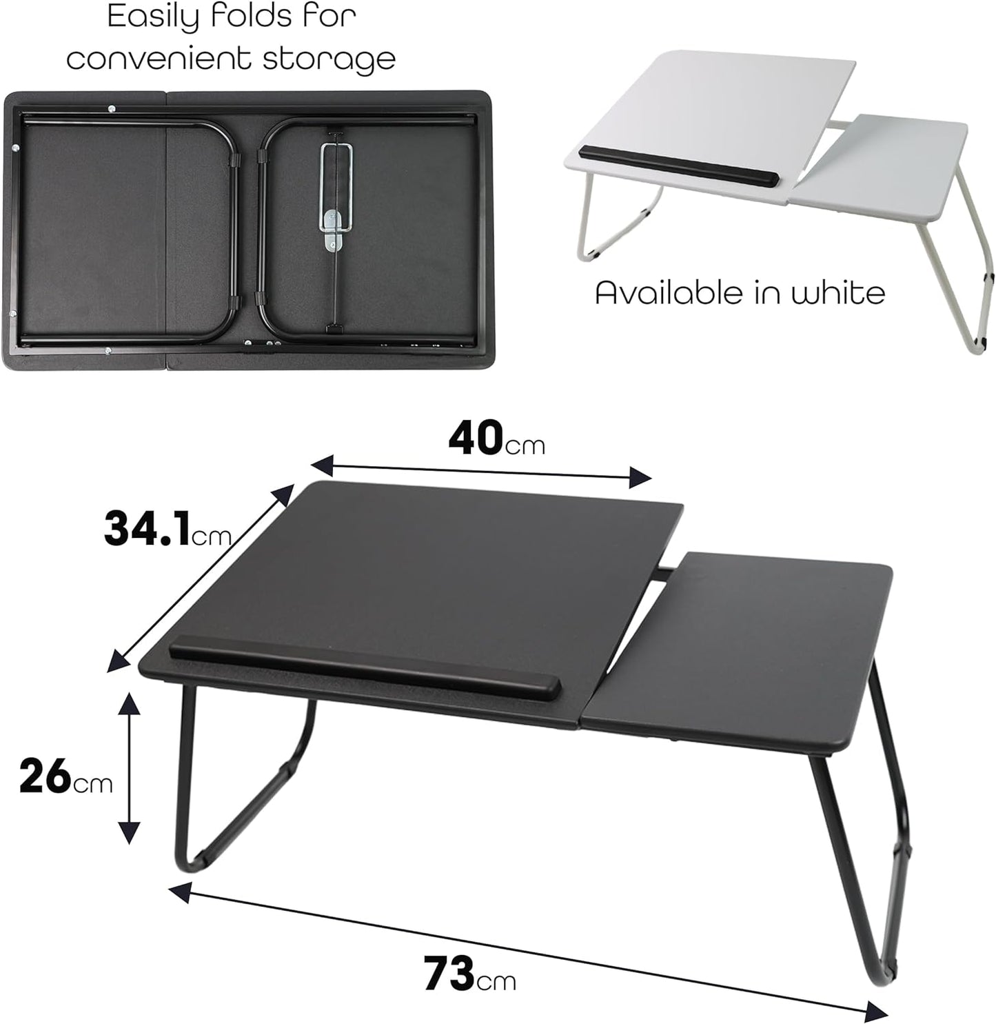 Foldable Laptop Desk Table With Foldable Legs, Reading Holder Notebook Stand Breakfast Bed Tray Book Holder For Sofa, Bed, Terrace, Balcony