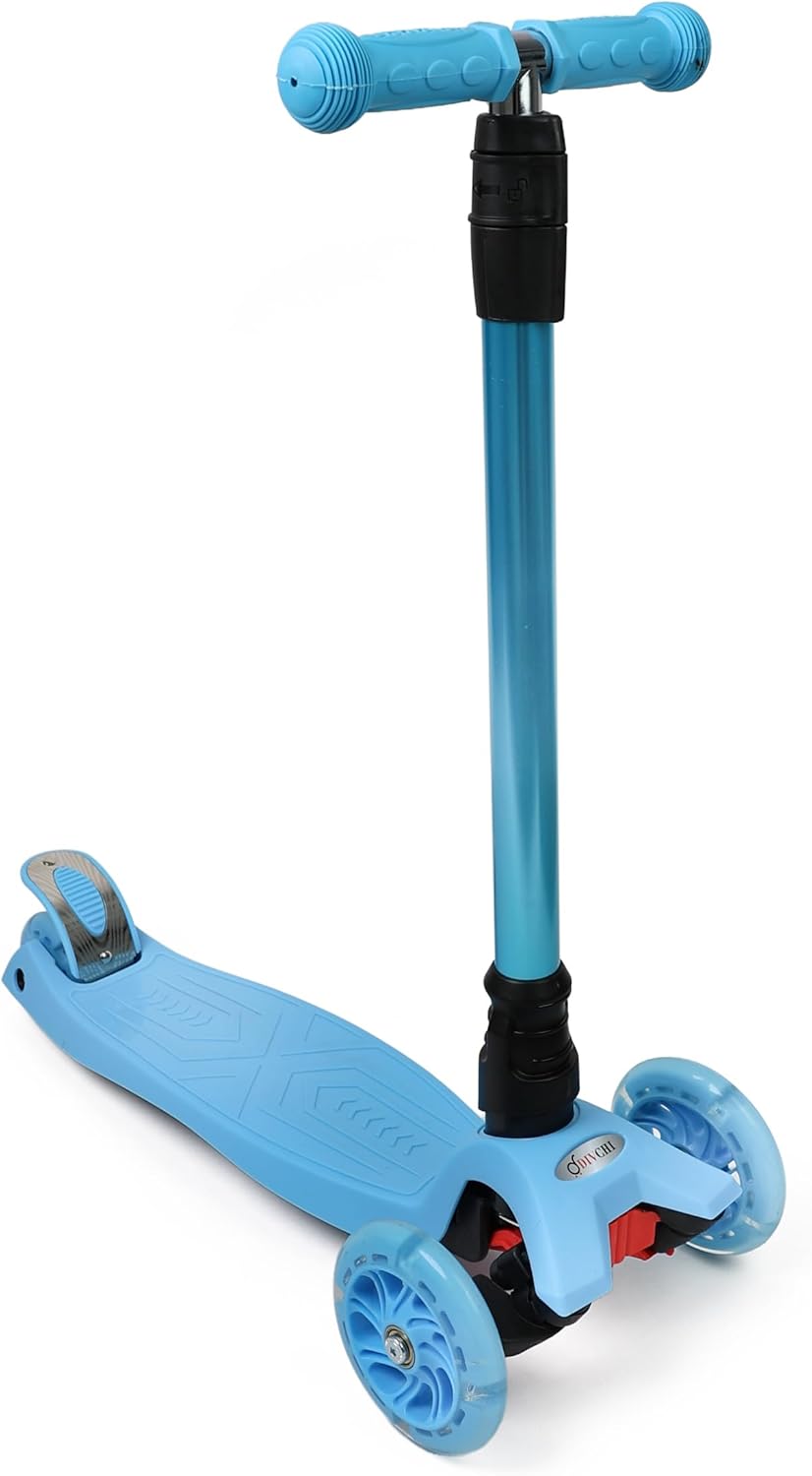 Scooter For Kids 3 Wheel Scooter For Girls & Boys, Kick Scooter With 4 Adjustable Height, Lean To Steer, Light Up Wheels Push Scooter For Children - DIVCHI