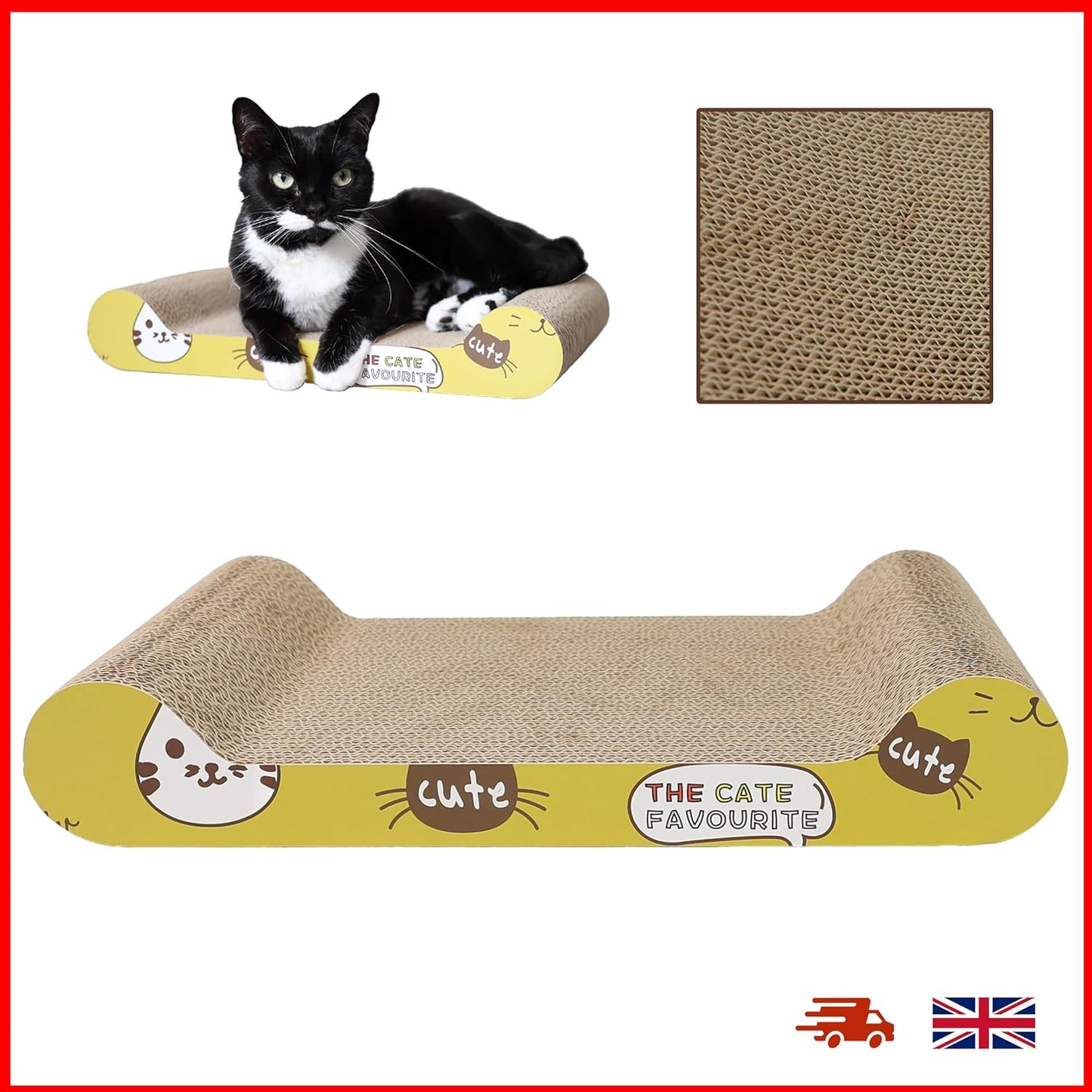 Cat Scratching Board Cat Scratching Pad with Catnip Available in Pack Size - DIVCHI