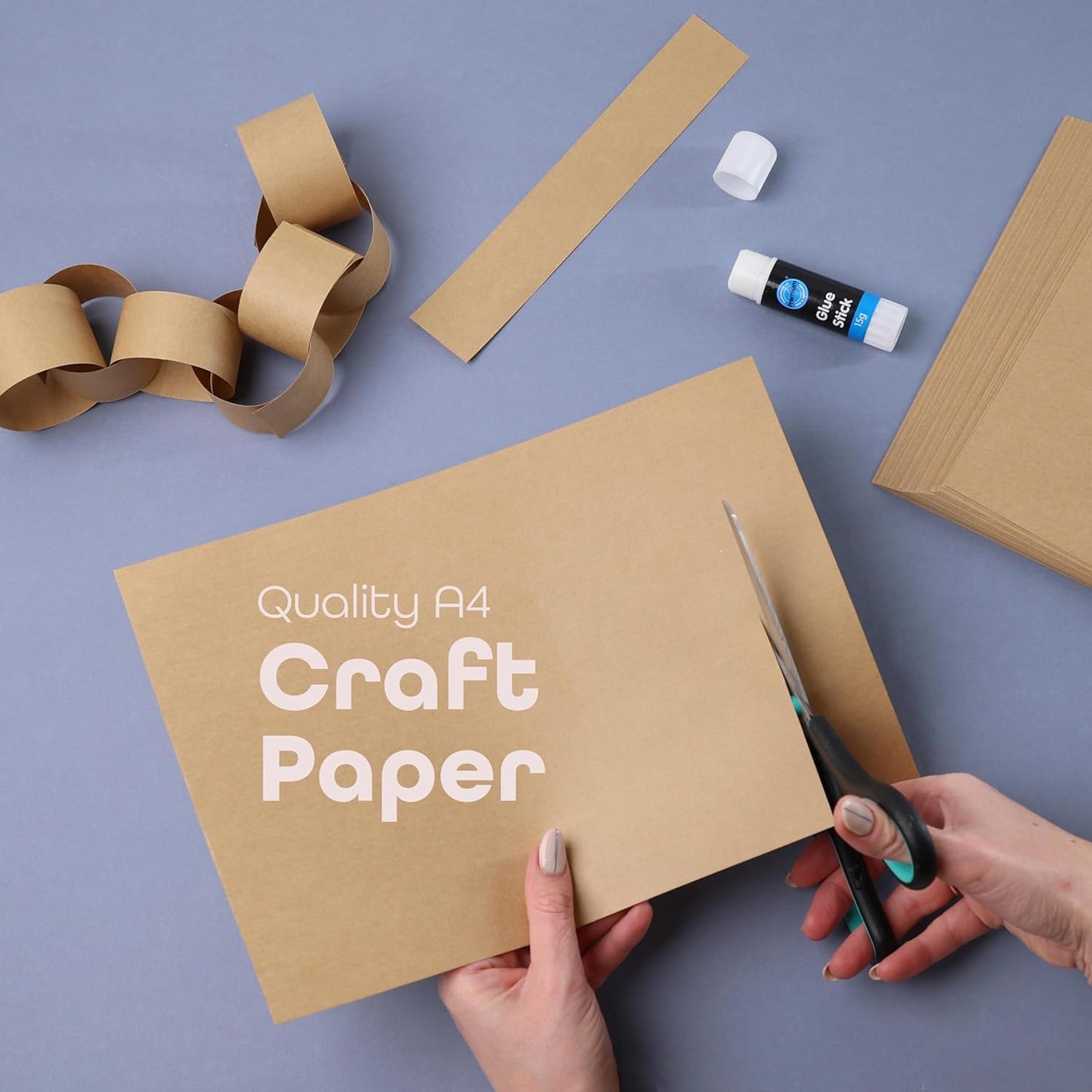 A4 Kraft Paper Card Brown 50 Sheets Papers for Small Gifts Wrapping Art work - DIVCHI