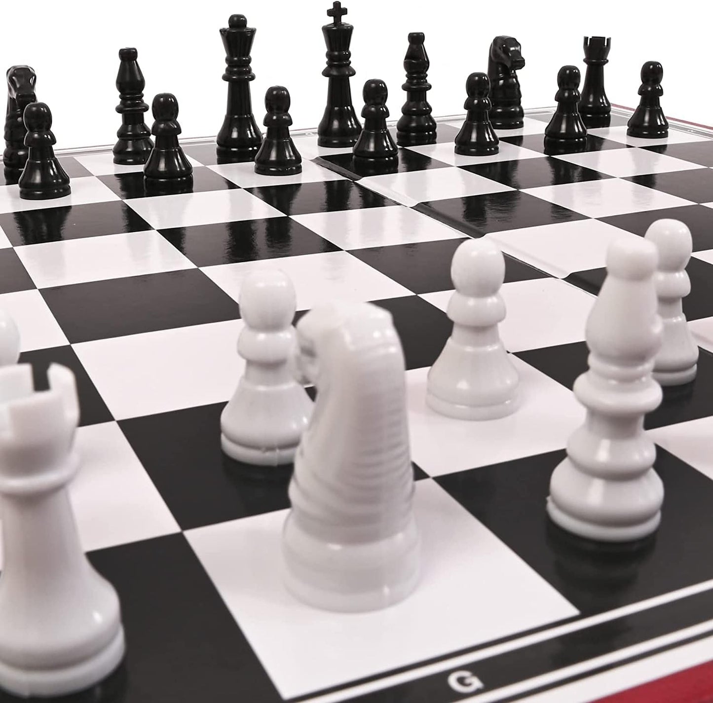 Chess Board Set Game -Travel Chess Piece Set with Chess Folding/Portable Storage Board-Traditional Strategy Game for Kids/Children/Adults - DIVCHI
