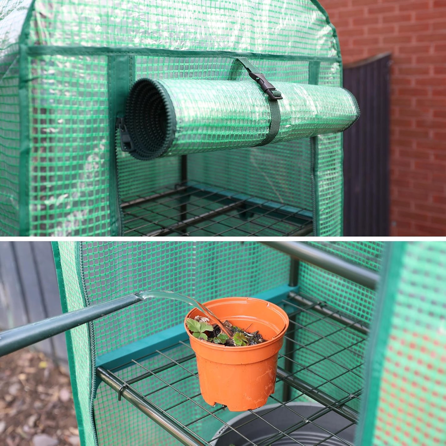 DIVCHI 5-Tier Mini Greenhouse for Indoor & Outdoor Use – Heavy Duty Garden Grow House for Vegetables, Flowers, Herbs & Seedlings - DIVCHI