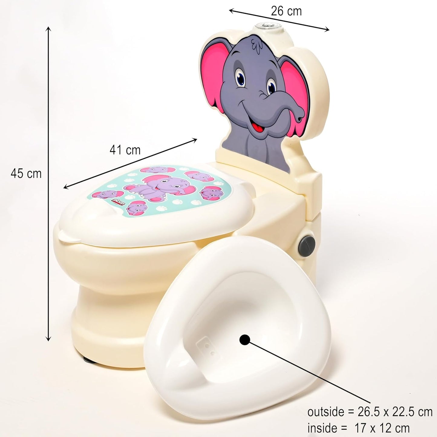 Potty Training Toilet Seat for Kids Toilet Potty with Light & Removable Pot - DIVCHI