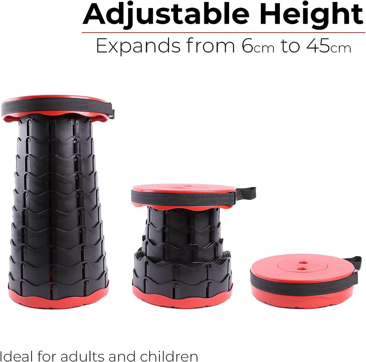 Plastic Collapsible Stool | Portable Telescopic Stool Uk
