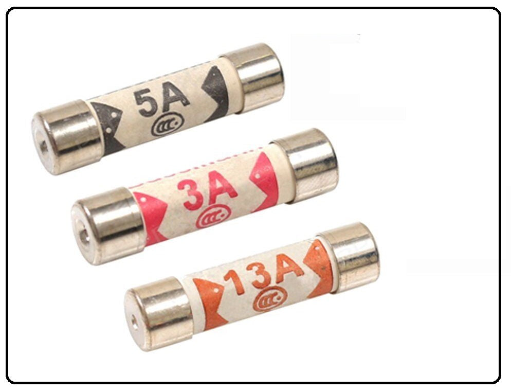 8 Assorted Household Electrical Mixed Cartridge Fuses - DIVCHI