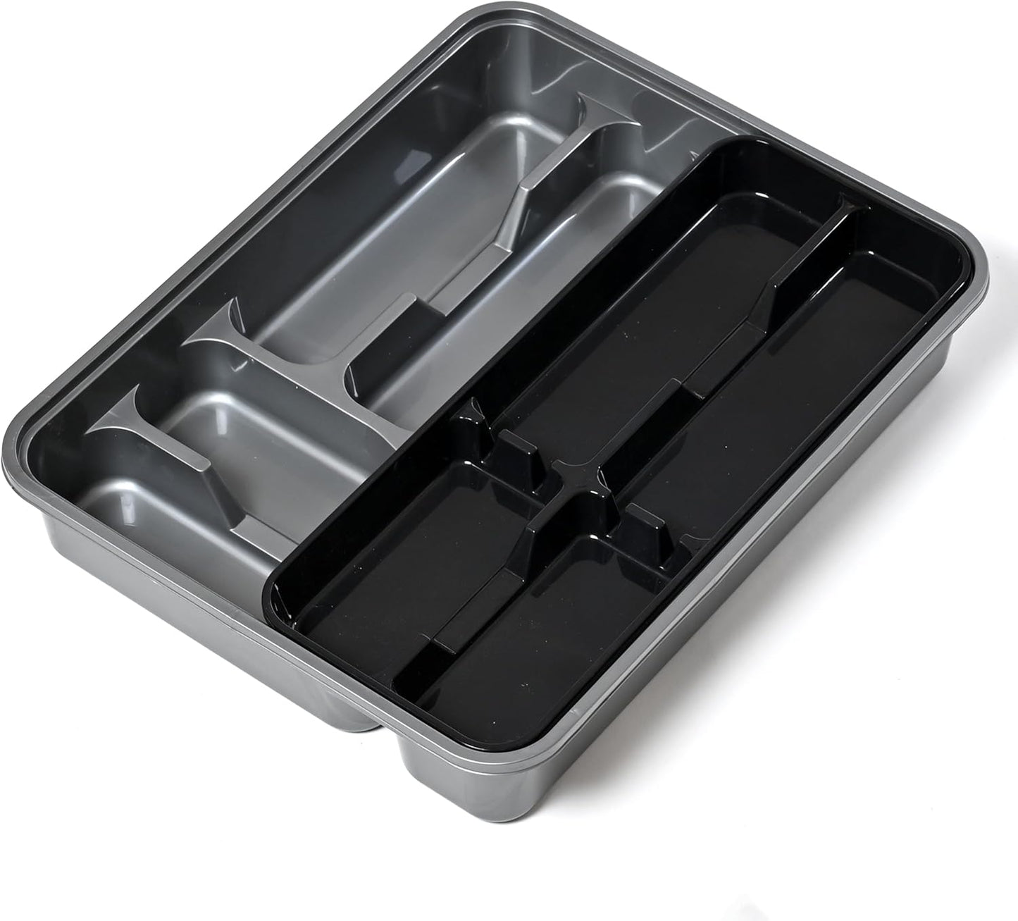 Cutlery Tray For Kitchen 2 Drawer Organiser Utensil Tray | Flatware Storage - DIVCHI