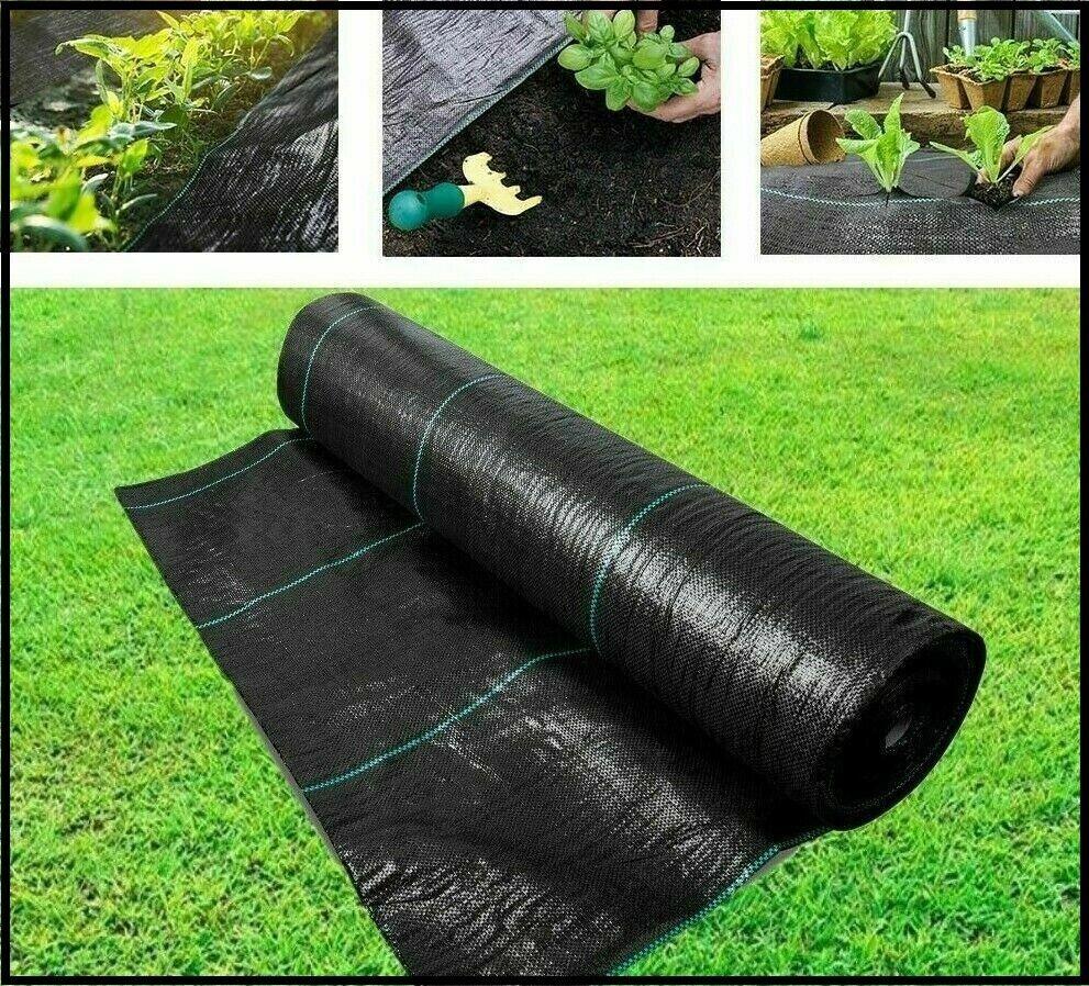 DIVCHI 500 x 150 x 0.5 cm Weed Control Fabric Roll Lay Down Outdoor Garden - DIVCHI
