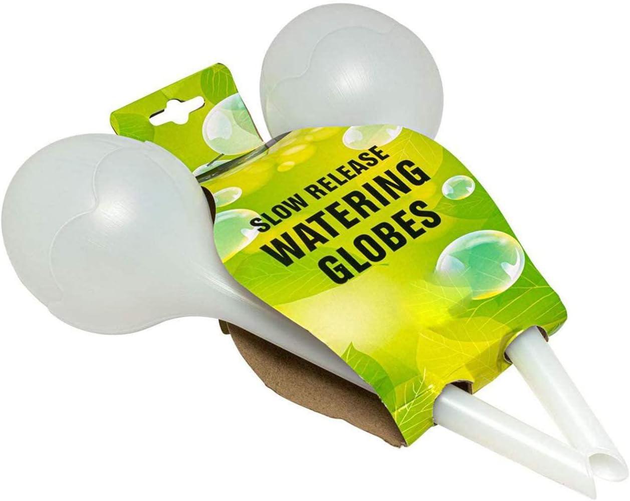 DIVCHI Self Watering Globes, Green Life Pack of 4 Aqua Globes Small Plant Flower Automatic Self Watering PVC Bulbs Ball Garden Waterer Device Set - DIVCHI