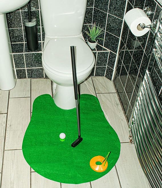 DIVCHI Toilet Golf Game Potty Bathroom Fun Activity Novelty Gift for Xmas - DIVCHI