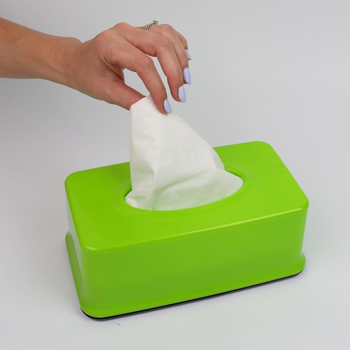 DIVCHI Tissue Box Holder Rectangular Wipe Box With Removable Cover Tissue Holder | Napkin Dispenser | Tissues Organizer (Blue)