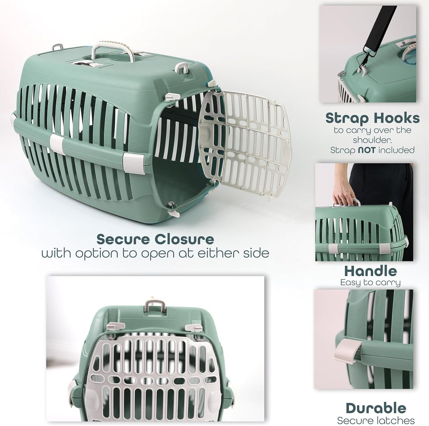 DIVCHI Cat Carrier Transport Crate Dogs Carrying Box Kitten Carry Basket Cats Puppys Travel Cage - DIVCHI