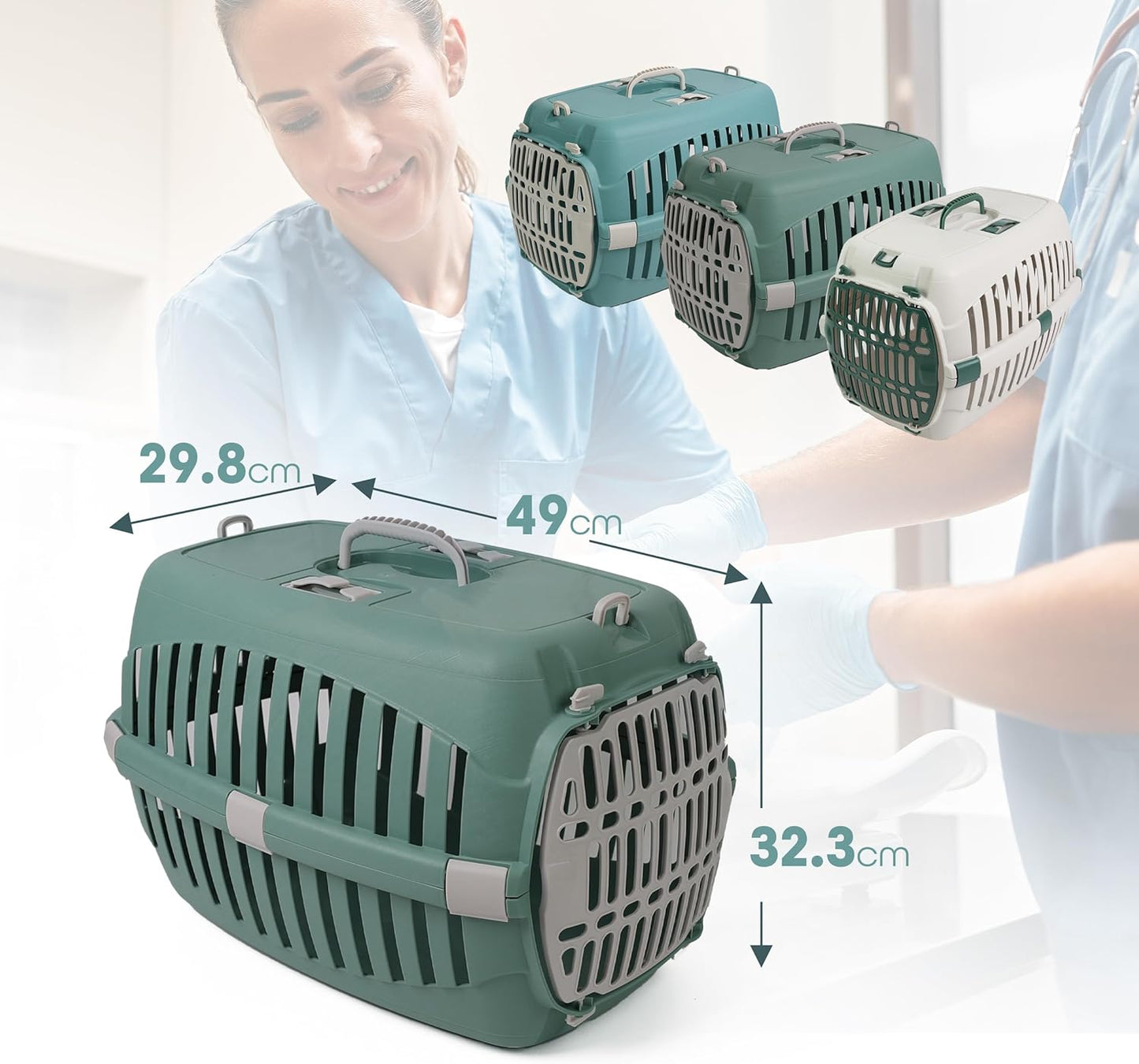 DIVCHI Cat Carrier Transport Crate Dogs Carrying Box Kitten Carry Basket Cats Puppys Travel Cage - DIVCHI