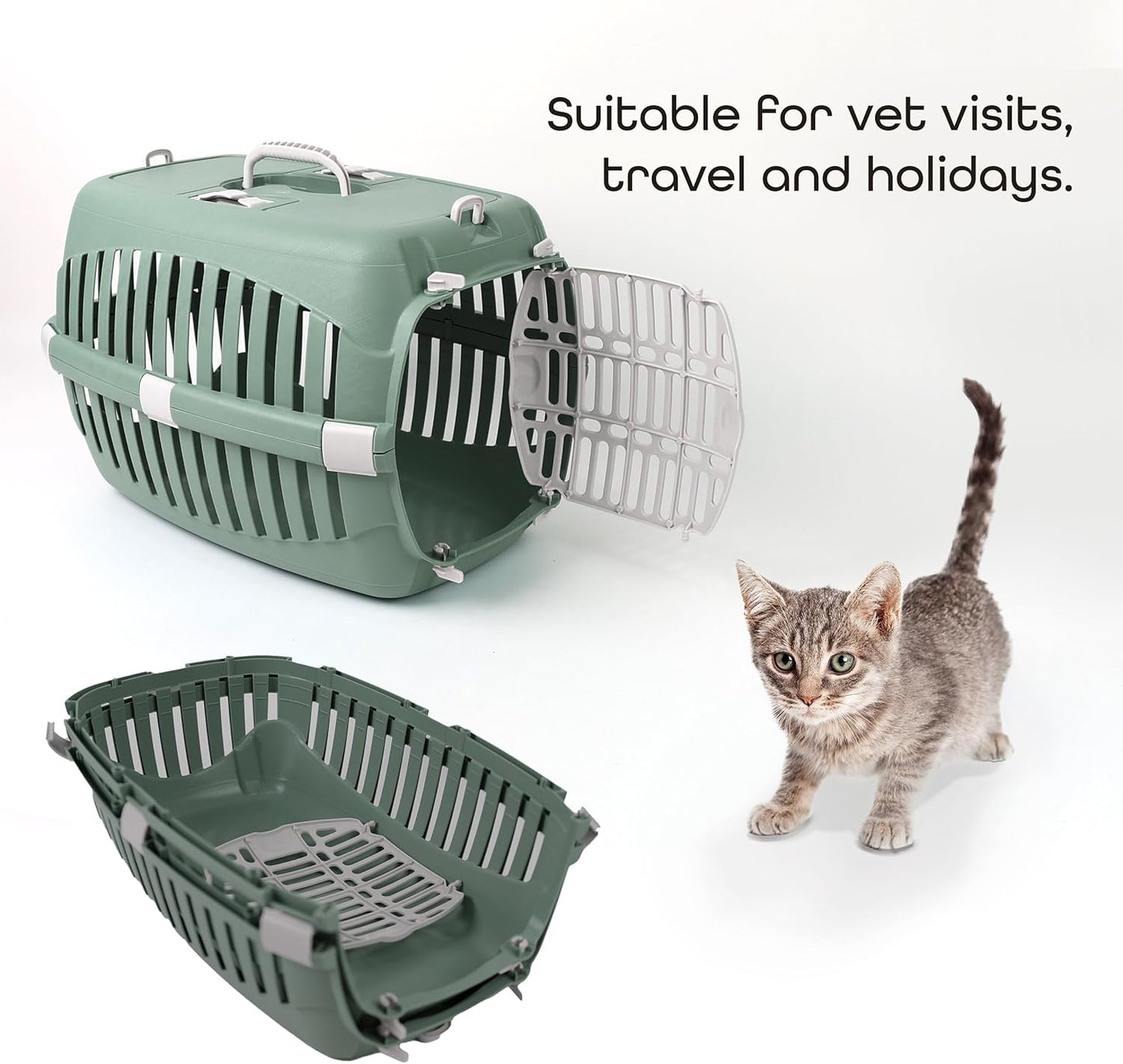 DIVCHI Cat Carrier Transport Crate Dogs Carrying Box Kitten Carry Basket Cats Puppys Travel Cage - DIVCHI