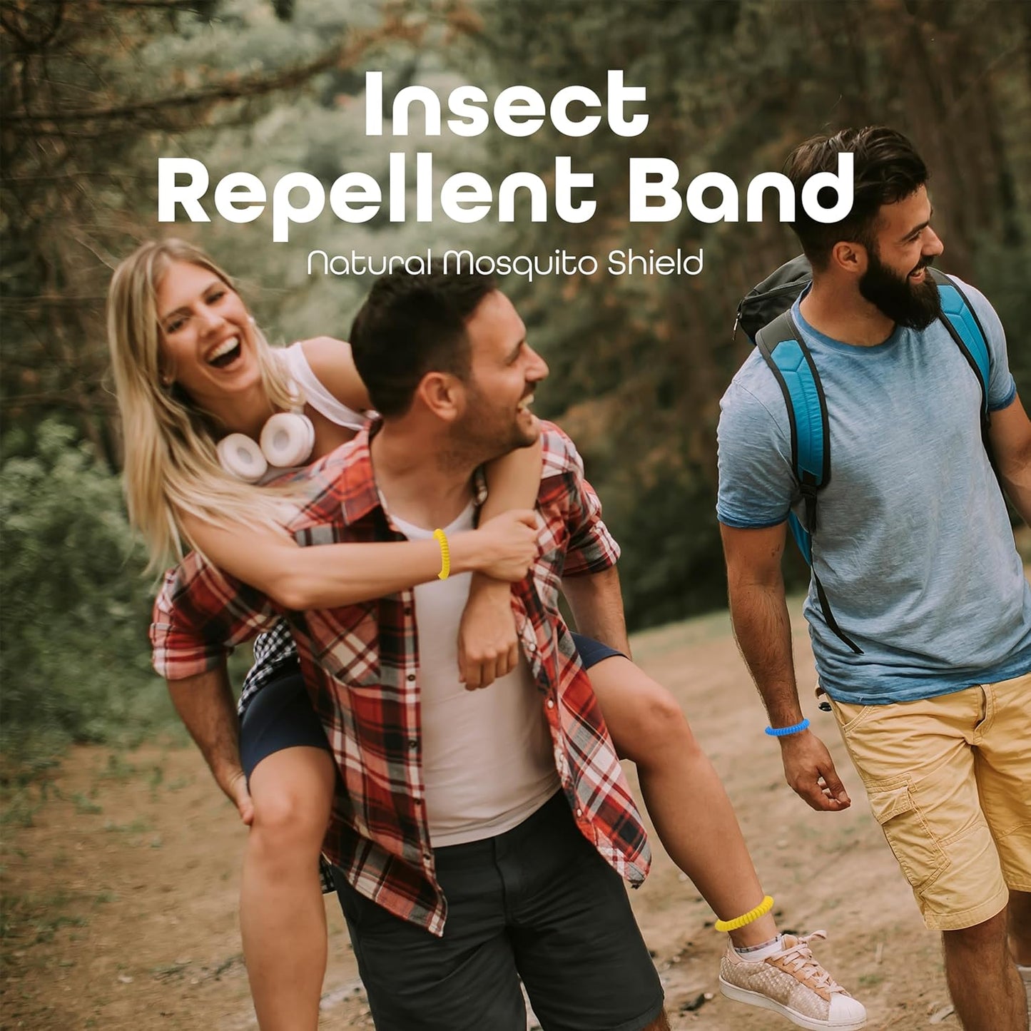 Mosquito Repellent Bracelet Bands Natural Waterproof Deet Free Anti Insect Bug Wristbands for Adults & Kids (Pack of 10) - DIVCHI