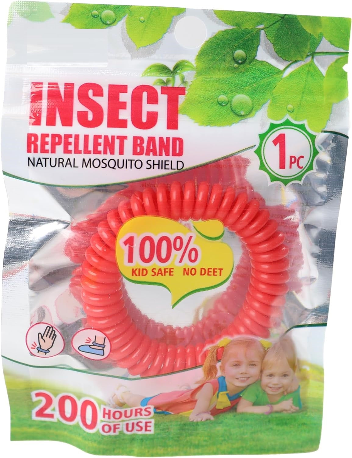 Mosquito Repellent Bracelet Bands Natural Waterproof Deet Free Anti Insect Bug Wristbands for Adults & Kids (Pack of 10) - DIVCHI