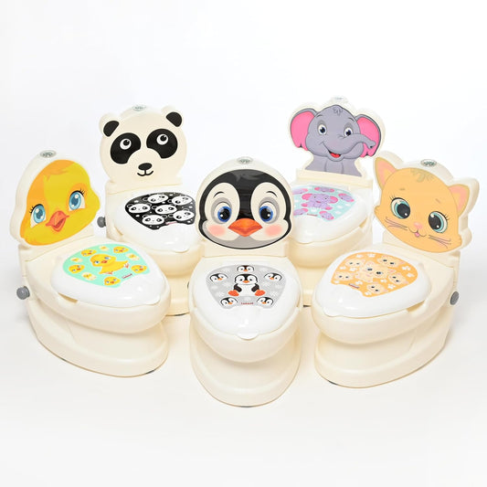 Potty Training Toilet Seat for Kids Toilet Potty with Light & Removable Pot - DIVCHI
