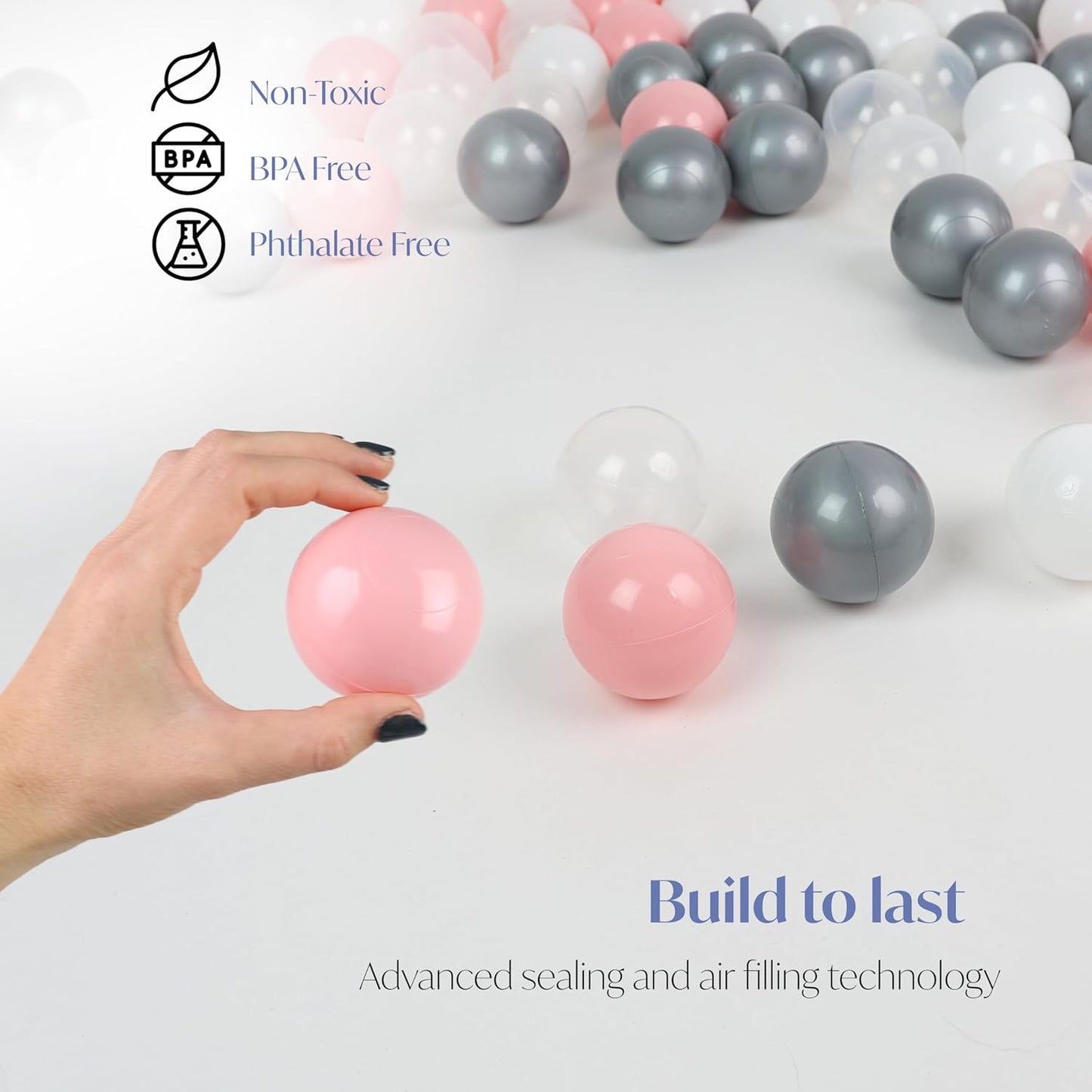 SOFT PLAY BALLS | FOAM BALLS PIT | PEN POOL BATH PLAY ROOM | BEST XMAS GIFT - DIVCHI