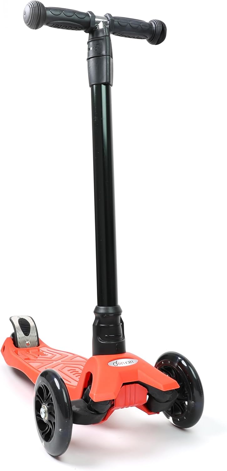 Scooter For Kids 3 Wheel Scooter For Girls & Boys, Kick Scooter With 4 Adjustable Height, Lean To Steer, Light Up Wheels Push Scooter For Children - DIVCHI