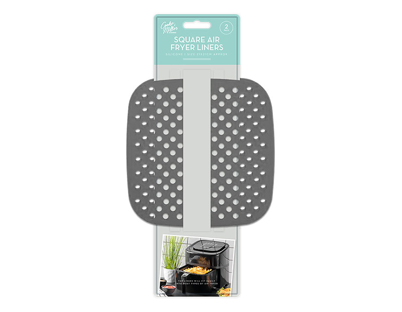 Air Fryer Non Stick Resuable Liner Pack of 2 easy to clean Perfect for Baking - DIVCHI