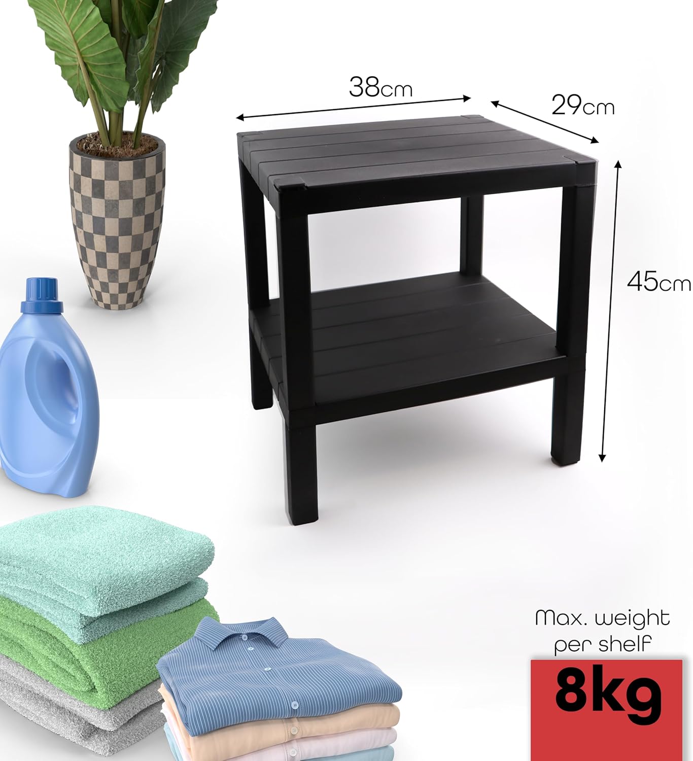 Side Tables Storage Coffee Bedside Table Perfect for Small Narrow Space - DIVCHI