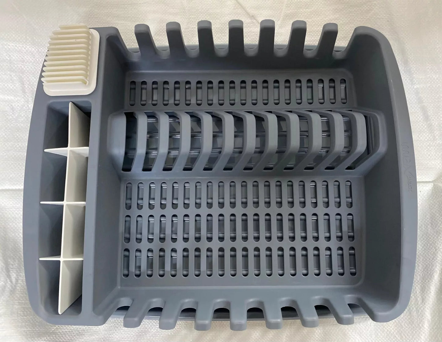 Plastic Dish Drying Rack Sink Drainer Cutlery Cup Utensil Holder For Kitchen - DIVCHI