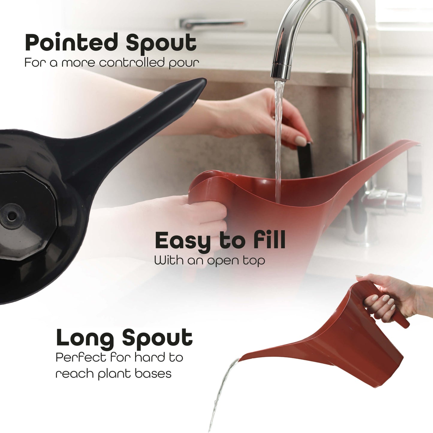 1.25L Long Spout Watering Can – Indoor & Outdoor Garden Jug - DIVCHI