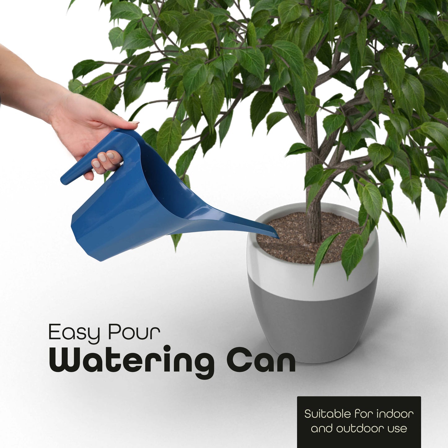 1.25L Long Spout Watering Can – Indoor & Outdoor Garden Jug - DIVCHI