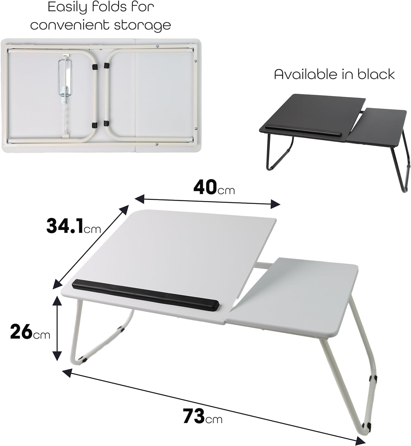 Foldable Laptop Desk Table With Foldable Legs, Reading Holder Notebook Stand Breakfast Bed Tray Book Holder For Sofa, Bed, Terrace, Balcony