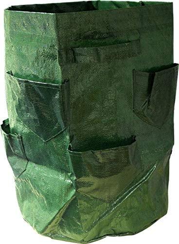 DIVCHI Strawberry Grow Bags, 1Pack Strawberry Planter with Multi Side Grow Pockets, Breathable Non-woven Fabric Reinforce Handle Strawberry Growing Bag for Garden Strawberries, Herbs, Flowers - DIVCHI