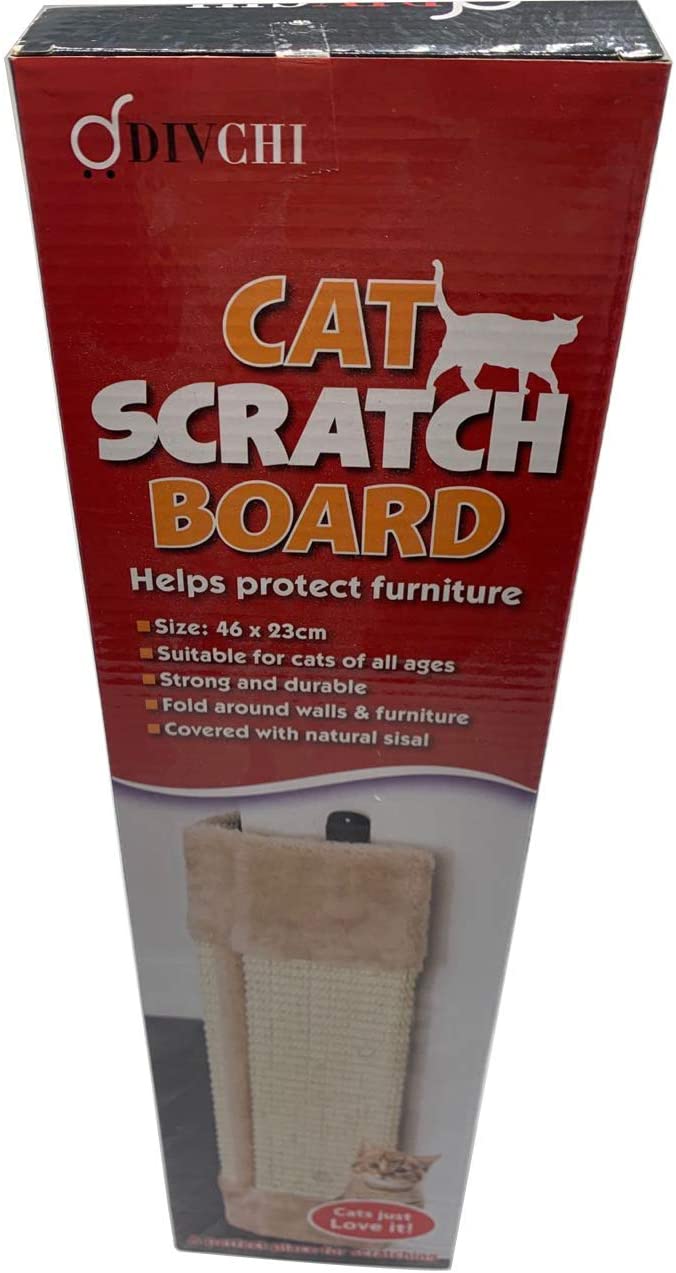 DIVCHI Cat Scratcher Cat Scratching Board Pad Hanging Scratcher Cat Wall Mounted Scratching Post/Wall Corner Foldable Pet Sisal Scratcher - Divchi