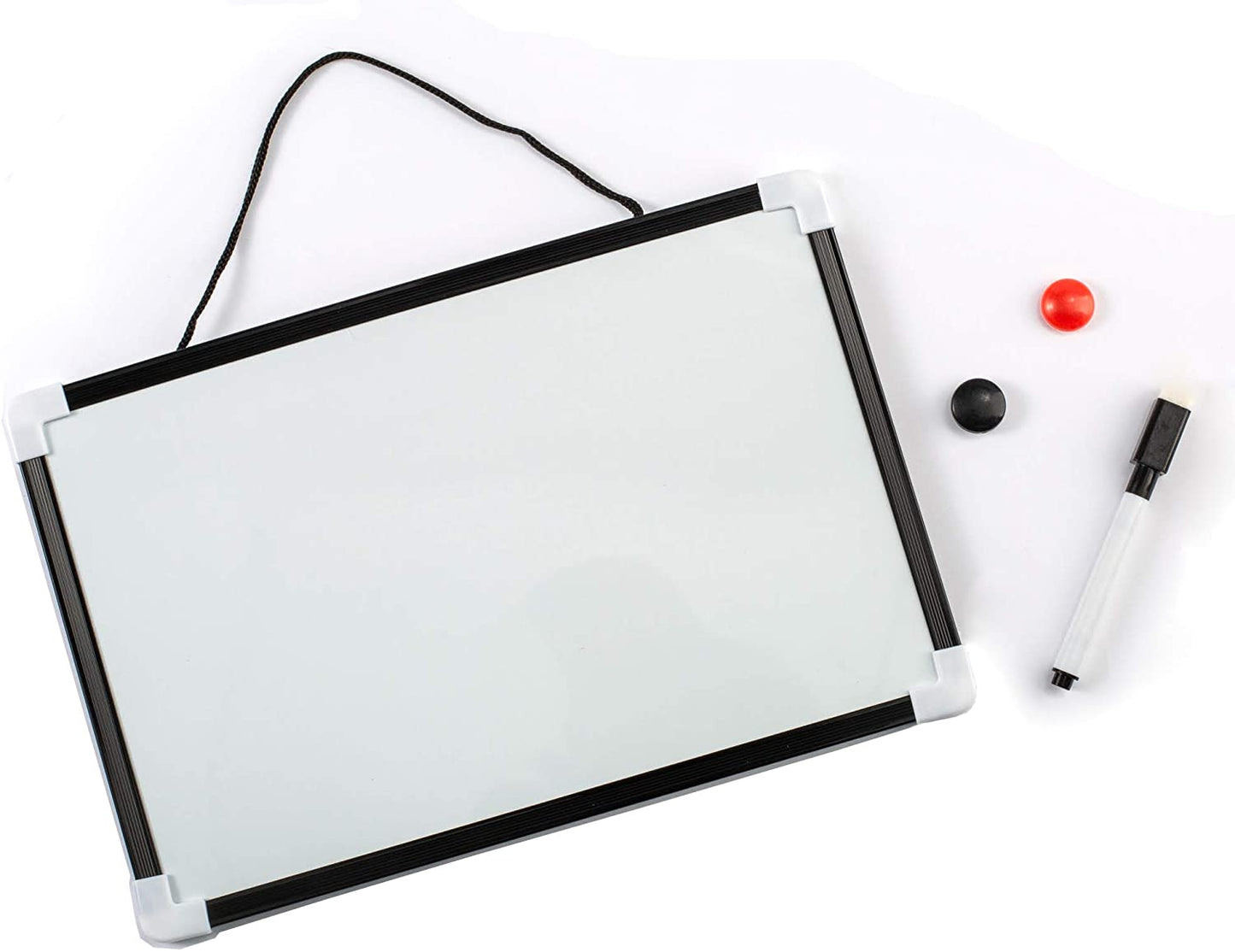DIVCHI A4 Dry Wipe Magnetic Whiteboard Mini Office Notice Memo White Board Pen and Eraser